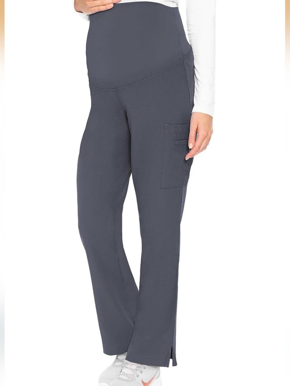 Med Couture Maternity Scrub Pant- Charcoal Gray